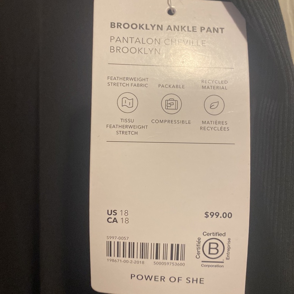 Athleta BROOKLYN ANKLE PANT NWT - Picture 3 of 8